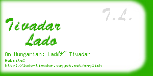 tivadar lado business card